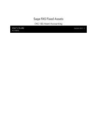 FAS 100 Asset Accounting User's Guide v.2011.1 - Sage