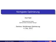 Nichtglatte Optimierung - Universität Tübingen