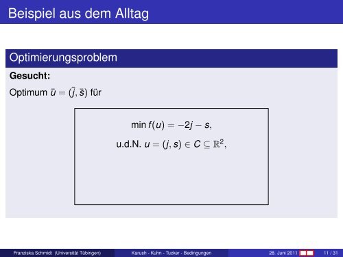 Karush - Kuhn - Tucker - Bedingungen im Banachraum - Universität ...