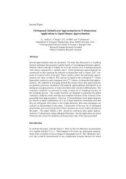 Orthogonal Global/Local Approximation in N-dimensions