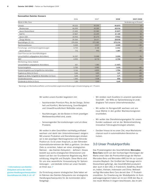 360 GRAD - Fakten zur Nachhaltigkeit 2009 - Daimler ...