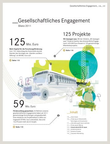 Gesellschaftliches Engagement - Daimler Nachhaltigkeitsbericht 2012.