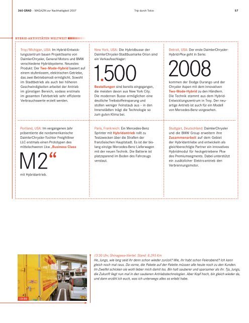 Magazin zur Nachhaltigkeit 2007 - Daimler Nachhaltigkeitsbericht ...