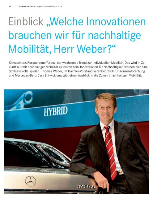 Magazin zur Nachhaltigkeit 2008 - Daimler Nachhaltigkeitsbericht ...