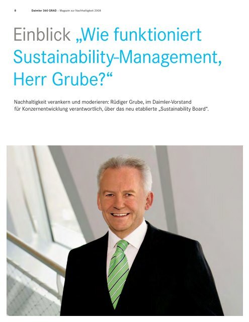 Magazin zur Nachhaltigkeit 2008 - Daimler Nachhaltigkeitsbericht ...
