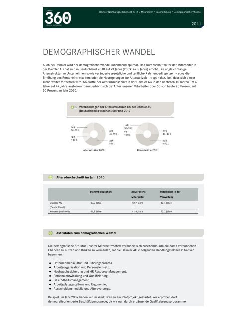 Daimler 2011 - Daimler Nachhaltigkeitsbericht 2012.