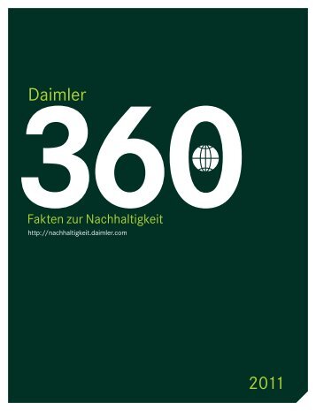 360 GRAD - Fakten zur Nachhaltigkeit 2011 - Daimler ...