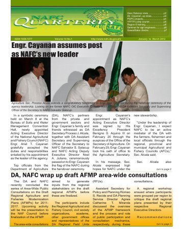 Engr. Cayanan assumes post as NAFC's new leader - National ...