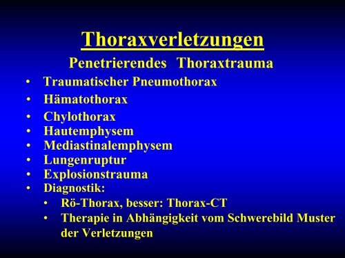 Thoraxprellung (Commotio thoracis)