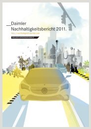 Nachhaltigkeitsbericht 2011 (inkl. vertiefender Inhalte) - Daimler ...