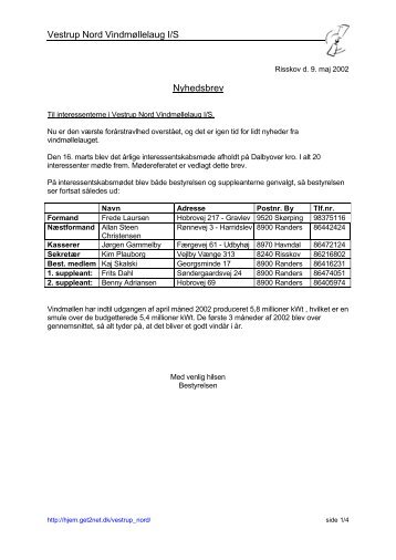 Referat - vnv plauborg.net