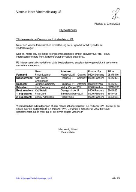 Referat - vnv plauborg.net