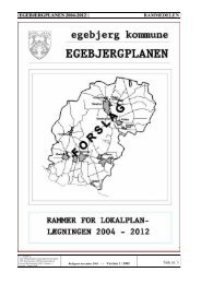 egebjergplanen 2004-2012 rammedelen - Egebjerg Kommune ...