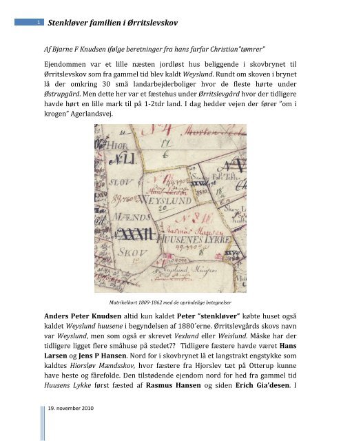 "Stenkløver" (1857-1942), Vekslund, Ørritslev Skov. Af - Nordfynsk.dk