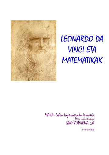 LEONARDO DA VINCI ETA MATEMATIKAK - Nagusia