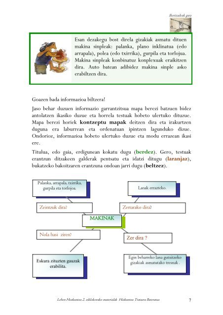 IKERTZAILEAK GARA Makinak. Nola funtzionatzen dute? - Nagusia