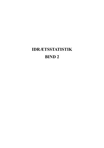 IDRÆTSSTATISTIK BIND 2 - Uvmat