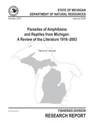 Parasites of Amphibians and Reptiles from Michigan