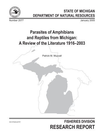 Parasites of Amphibians and Reptiles from Michigan