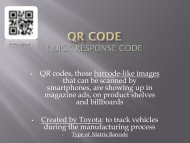 QR codes, those barcode-like images that can be scanned by ... - Scf