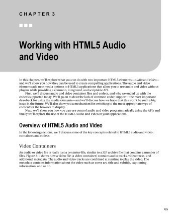 Working with HTML5 Audio and Video - Scf