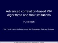 Advanced correlation-based PIV algorithms and their limitations
