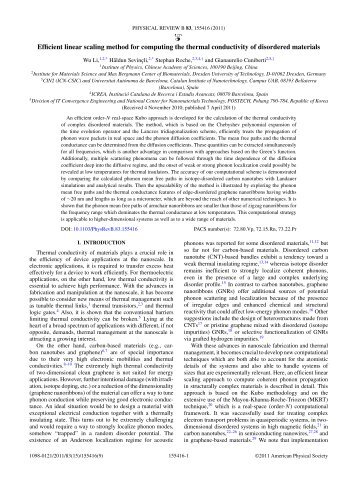 Efficient linear scaling method for computing the thermal conductivity ...