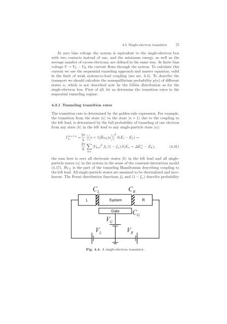 4 Coulomb blockade