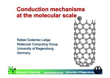 Conduction mechanisms at the molecular scale