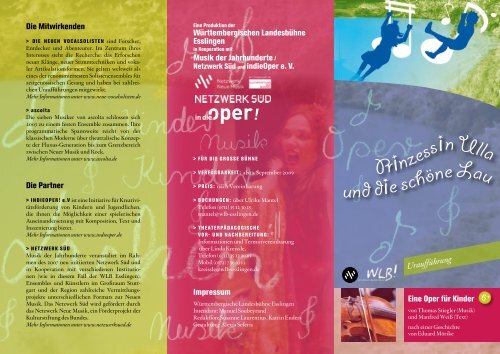 Ulla-Flyer zum Download (1,2 MB) - Musik der Jahrhunderte