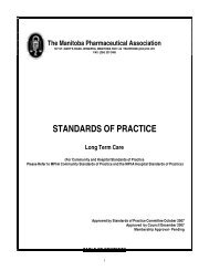 STANDARDS OF PRACTICE - NAPRA