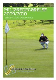 Miljøredegørelse 2010.indd - Haderslev Golfklub