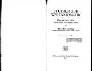 Studien zur Wertaxiomatik (1914) - NASEPblog