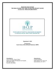 State Use of Hospital Discharge Databases to Reduce Racial ...