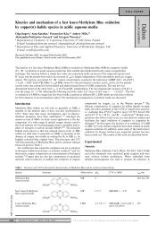 Kinetics and mechanism of a fast leuco-Methylene Blue oxidation by ...