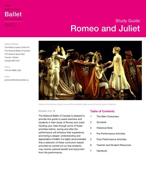 Romeo and Juliet - The National Ballet of Canada