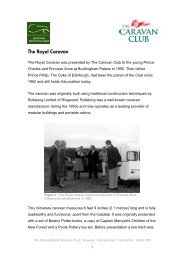 The Royal Caravan Fact Sheet - The National Motor Museum Trust