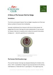 History of Caravan Club Car Badge - The National Motor Museum ...