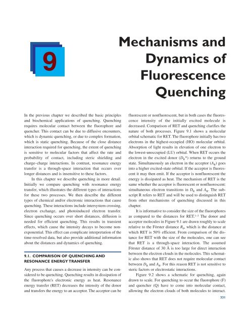 Principles of Fluorescence Spectroscopy