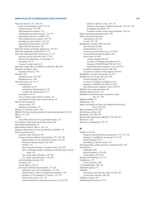 Principles of Fluorescence Spectroscopy