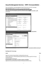 Ausschreibungstext-Service – WPC-Terrassendielen - NATURinFORM