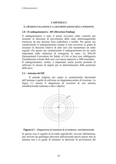 Il radiogoniometro - DF - Sezione Navigazione