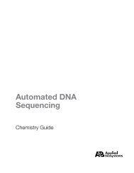 Automated DNA Sequencing Chemistry Guide (pdf) - Biotech Core