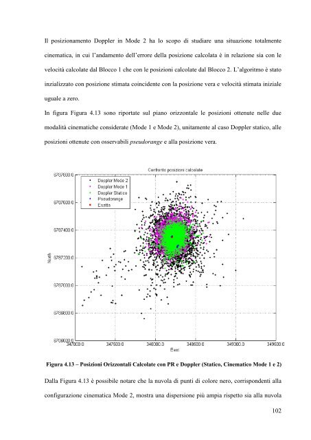 A. De Simone, "Posizionamento Doppler con osservabili GPS