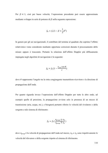 A. De Simone, "Posizionamento Doppler con osservabili GPS