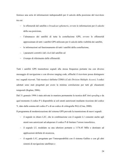 A. De Simone, "Posizionamento Doppler con osservabili GPS