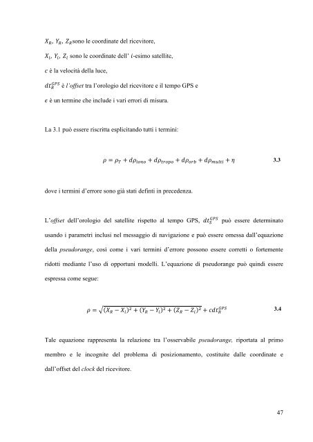 A. De Simone, "Posizionamento Doppler con osservabili GPS