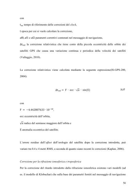 A. De Simone, "Posizionamento Doppler con osservabili GPS