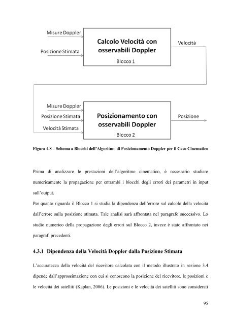 A. De Simone, "Posizionamento Doppler con osservabili GPS