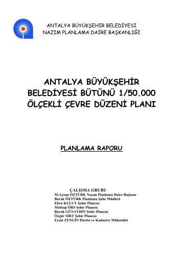 Belgenin Tamamına Erişmek için tıklayınız... - Antalya Büyükşehir ...